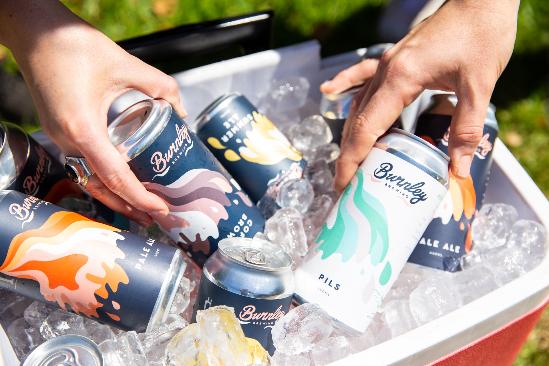 Burnley Brewing Cans Photos by @bolditalicmedia Design by Studio Mimi Moon