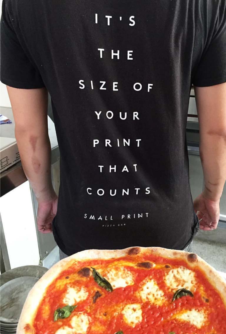 Small Print Pizza