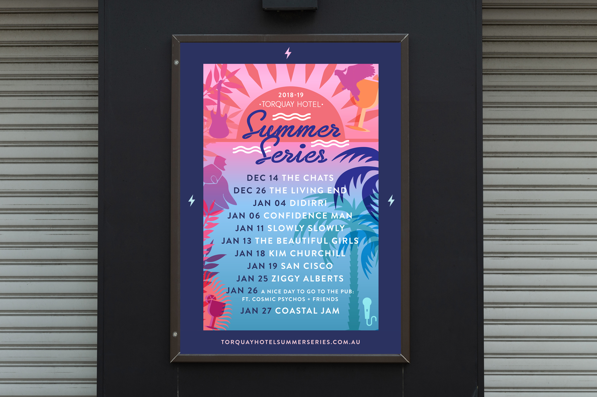 Torquay-Summer-Series-Design-and-Event-identity-Studio-Mimi-Moon-Poster design
