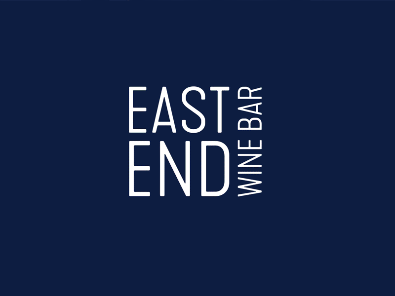 East End Wine Bar Branding, signage, design by Studio Mimi Moon